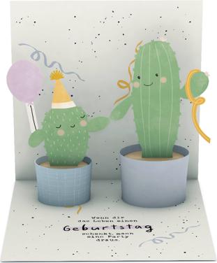 Actual product image Pop-up card - Birthday cactus (1 pcs.)
