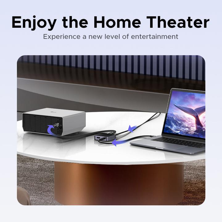 Immagine prodotto Ugreen - KVM Switch AW503 (55452) - Type-C + HDMI, 4K@60Hz, Aluminum - Grey