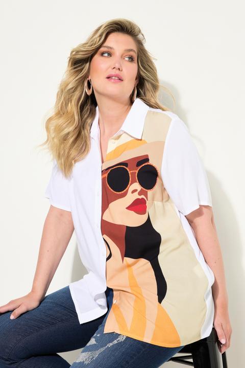 Produktbild Miamoda Bluse, A-Linie, Frauen-Motiv, Halbarm (52)