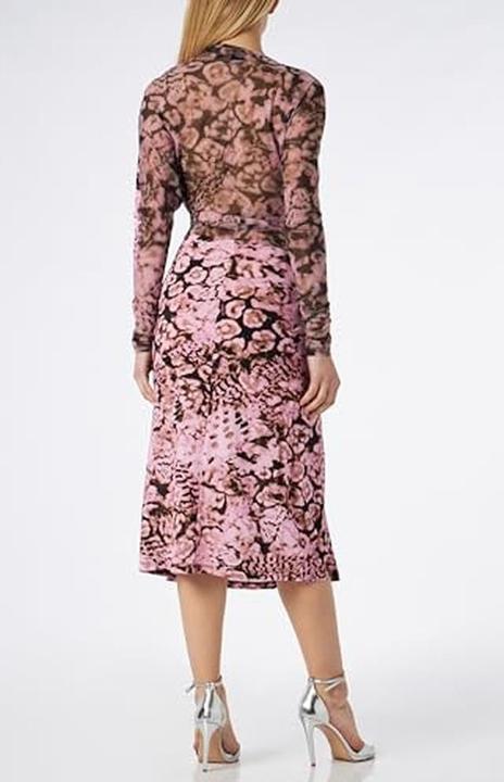 Image du produit Pinko Robe Artemide jersey imprimé, corail scanner tule, non déformable (L)