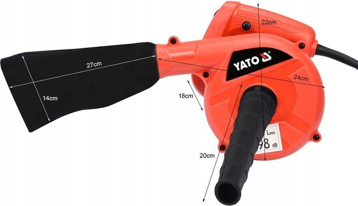 Actual product image Yato 600W YT-85170 (Electrical connection, Leaf blower)