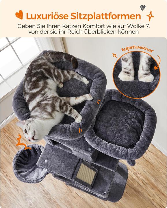 Image du produit Feandrea Cat Spa (206 cm, Gris)
