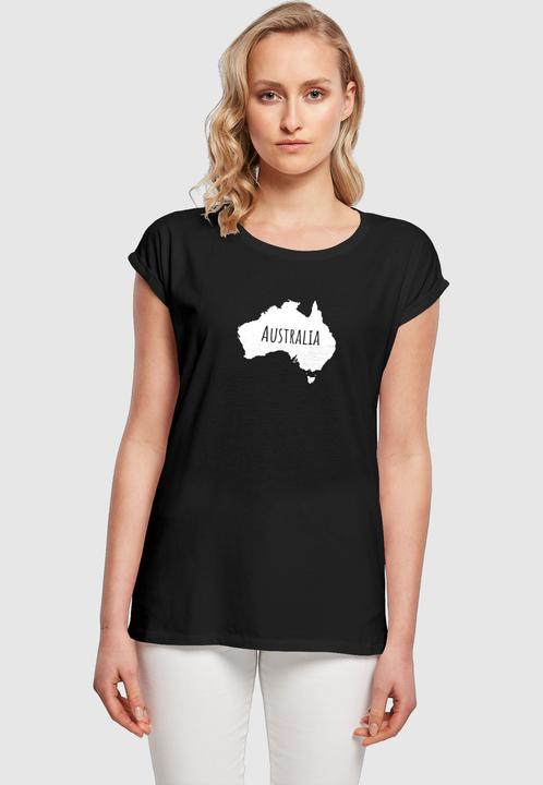 Produktbild Merchcode Ladies Australia X Extended Shoulder Tee - 116405 (L)