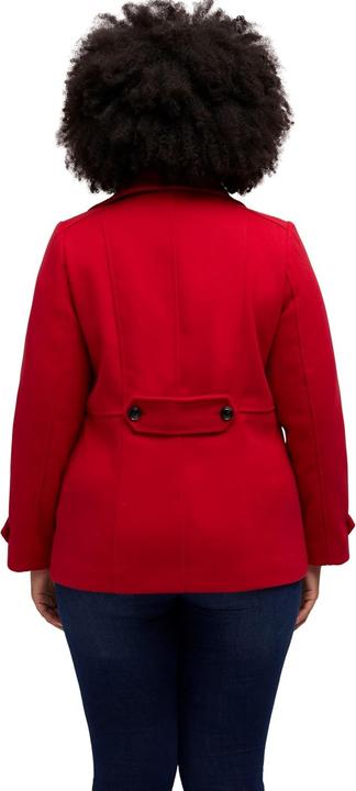 Actual product image Ulla Popken Double Breasted Wool Look Fully Lined Jacket