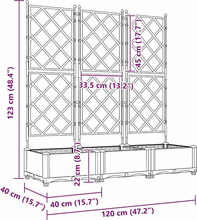 Produktbild VidaXL Pflanzkasten