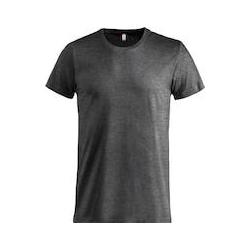Local Media, Herren, Shirts, T-Shirt Clique Basic-T 029030, Baumwolle, Anthrazit Meliert, Grösse 4XL, Grau, (4XL)