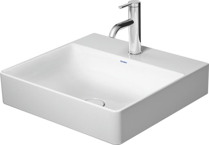Actual product image Duravit Washbasin DURASQUARE o ÜL m HLB geschli 500x470mm 1 HL white (470 mm, 500 mm)