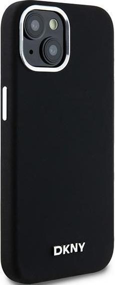 Produktbild DKNY DKHMP14SSMCHLK iPhone 14 / 15 / 13 6.1" czarny/black hardcase Liquid Silicone Small Metal Logo (Apple iPhone 14)