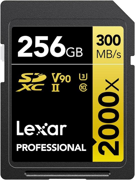 Produktbild Lexar Professionelle SD-Karte mit UHS-II-Technologie für hochauflösende Videoaufnahmen (256 GB, SDXC, U3, UHS-I, UHS-II)