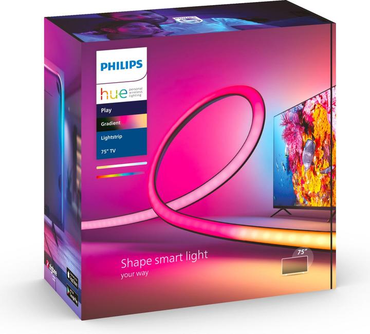 Immagine prodotto Philips Hue Play Gradient Lightstrip 75" (RGBW, 304 cm, Interno)