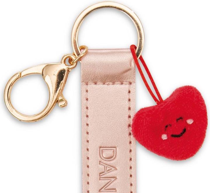 Actual product image Magni NICI Schlüsselanhänger Danke! Kunstlederband mit Herz roségold 10cm