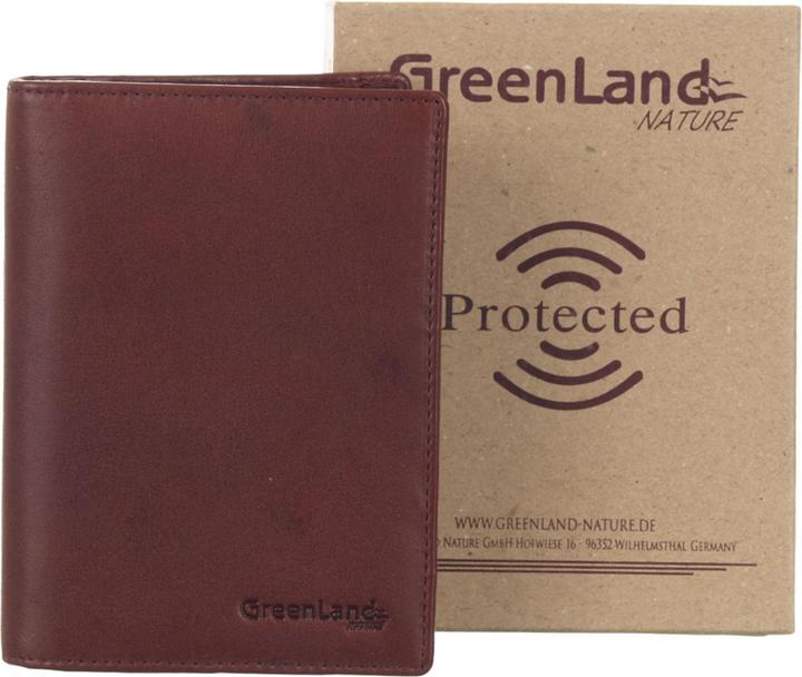 Image du produit Greenland Nature Porte-passeport Soft Colour RFID en cuir 12 cm