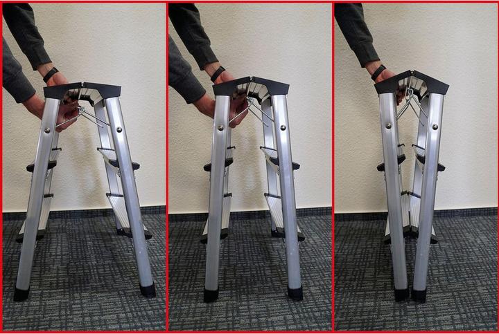 Actual product image KS Tools Aluminium step ladder | 800.0965 (Scaffolding, 62 cm)