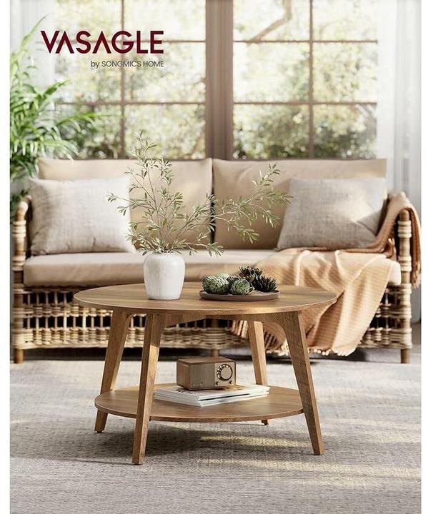 Immagine prodotto Vasagle Tavolino da caffè (Ø 80 x 45 cm)