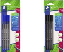 Produktbild Staedtler Fineliner triplus blau 4er-Set retail (Blau, Grau, 4 x)