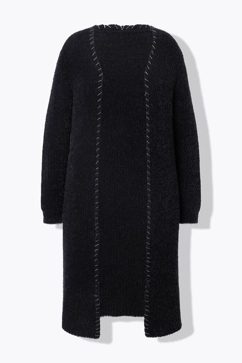 Produktbild Miamoda Strickjacke, extra lang, Ausschnitt mit Zierstich (54)