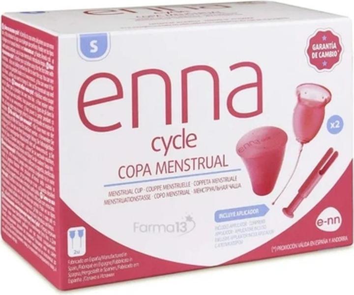 Actual product image Enna Cycle EASY Size S Menstrual Cup Kit with Applicator, Sterilizer, and Transport Box (S)