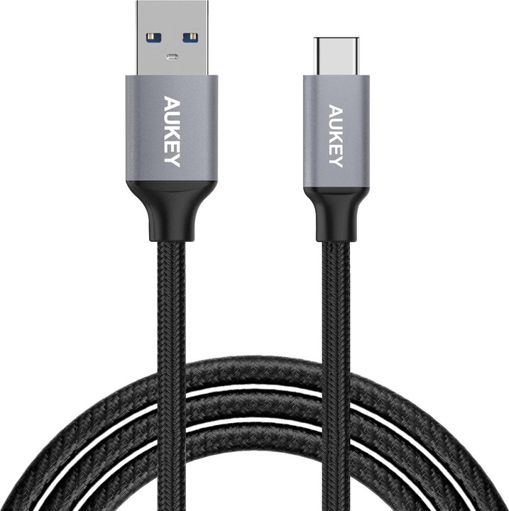 Produktbild Aukey USB A - USB Type-C Nylon (1 m, USB 3.0)