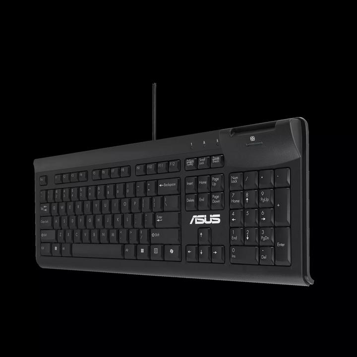 Produktbild ASUS Computer keyboard KU100 KEYBOARD/BK/UI/104 (DE, Kabelgebunden)
