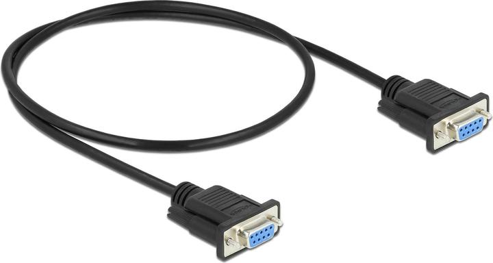 Produktbild Delock Seriell Kabel RS-232 D-Sub 9 Buchse zu Buchse Nullmodem mit schmalem Steckergehäuse (0.50 m, VGA)