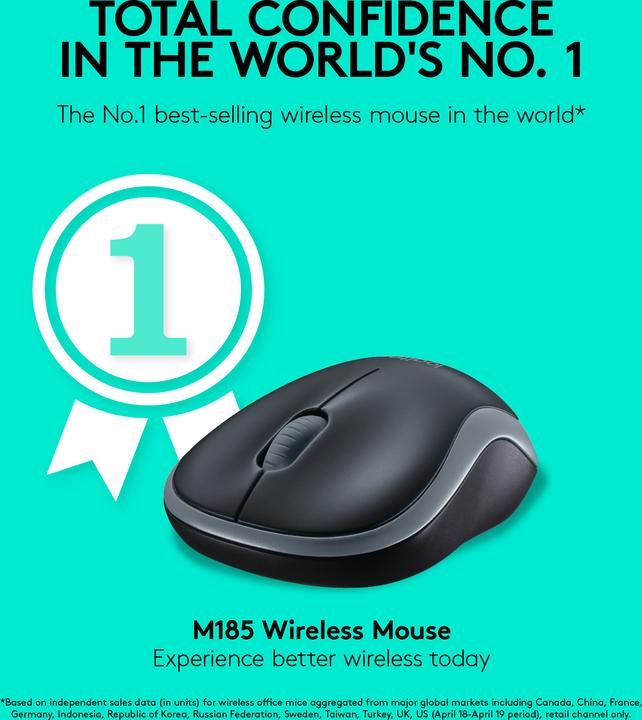 Actual product image Logitech M185 (Wireless)