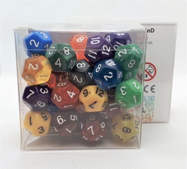 Pegasus DIC70802 - Würfelset D12 Mix-Set (30)