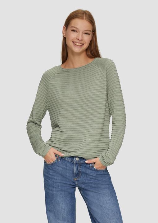 Immagine prodotto S.Oliver Strickpullover Pullover mit Strukturmuster aus Viskosemix (M)