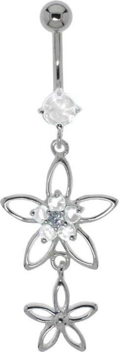 Immagine prodotto Bijouteria Piercing ventre (Zirconia, Argento 925, Acciaio chirurgico 316L)