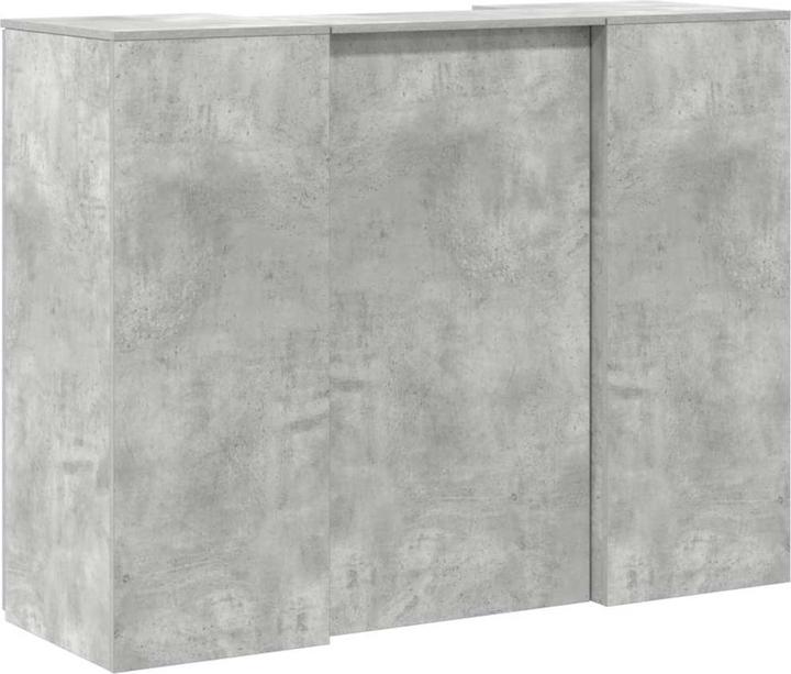 Immagine prodotto VidaXL Bancone reception grigio cemento 135x50x103,5 cm bancone reception in legno
