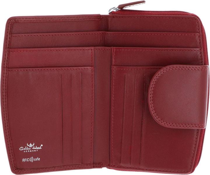 Actual product image Golden Head Polo wallet RFID leather 14.5 cm