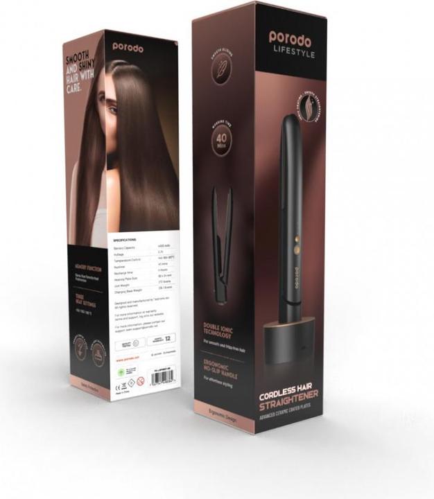 Produktbild Porodo LifeStyle Wireless Rechargeable Hair Straightener (Glätteisen)