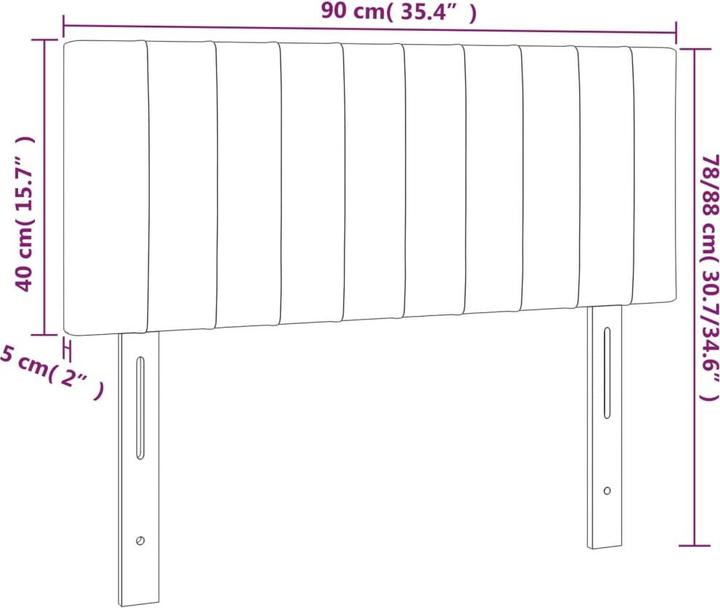 Produktbild vidaXL Aldridge (90 x 5 x 78/88 cm)