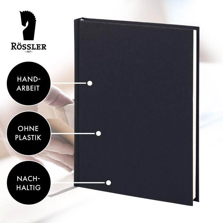 Produktbild Rössler Notizbuch Soho schwarz (A5)