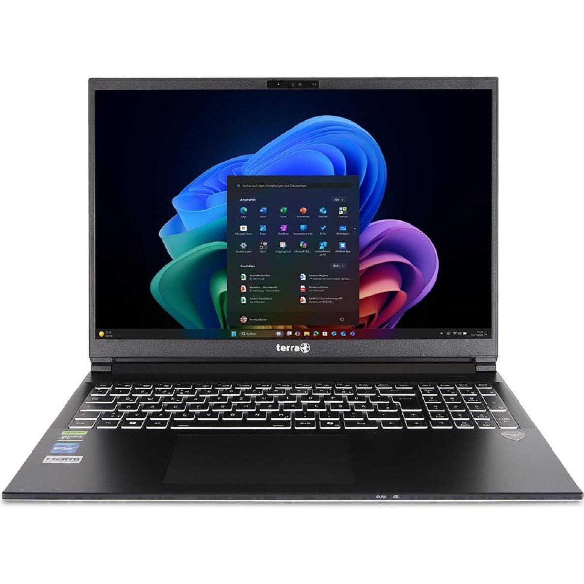 Terra MOBILE GAMER ELITE 3A R7-Ai350 W11 HOME - Copilot+ PC (16", 1000 GB, 32 GB, Germania), Notebook, Argento