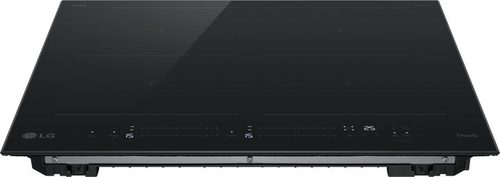 Immagine prodotto LG CBIZ2437B Piano cottura induzione 60cm, 7,4kW con limitatore, 4 zone, 2 flex, Wi-Fi (59 cm, Piano cottura a induzione)