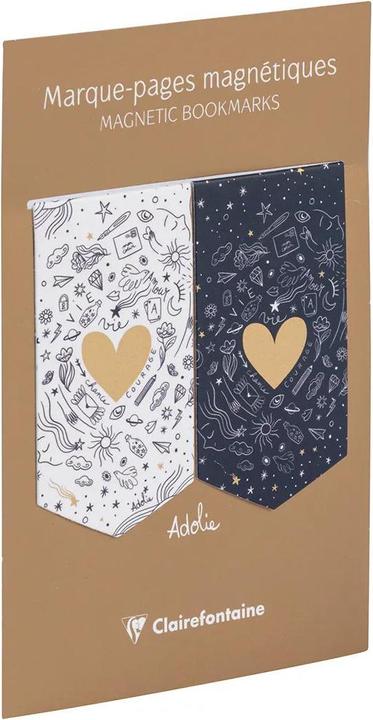 Image du produit Clairefontaine Adolie, Set de 2 mar que-pages 7,5x4 cm