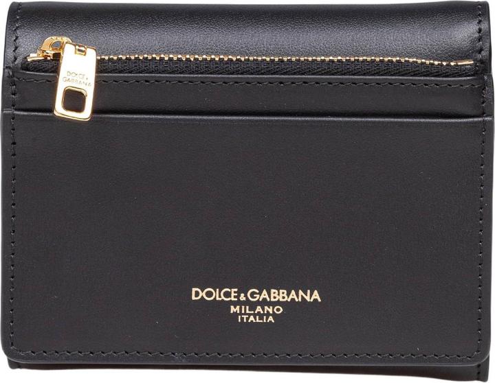 Image du produit Dolce & Gabbana leather wallet with metal dg logo