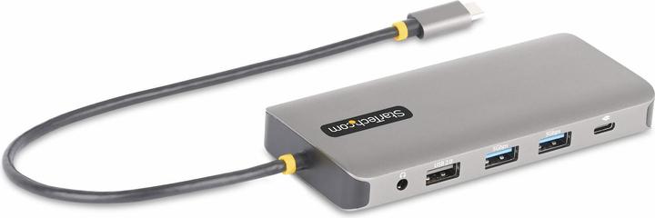Produktbild StarTech COM Drei Monitor USB-C Multiport Adapter 2x 4K 60Hz + 4K 30Hz HDMI & DP 4x USB-A 100W GbE L (USB-C, 3 Ports)