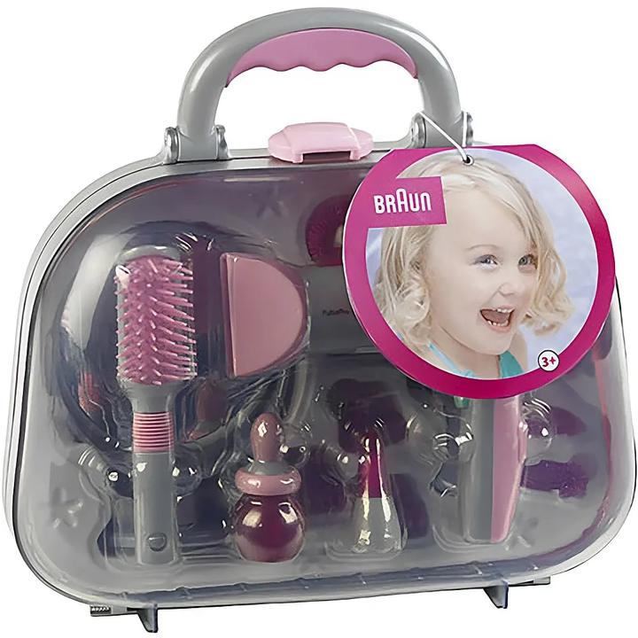 Actual product image Theo Klein Styling case with Braun hair dryer