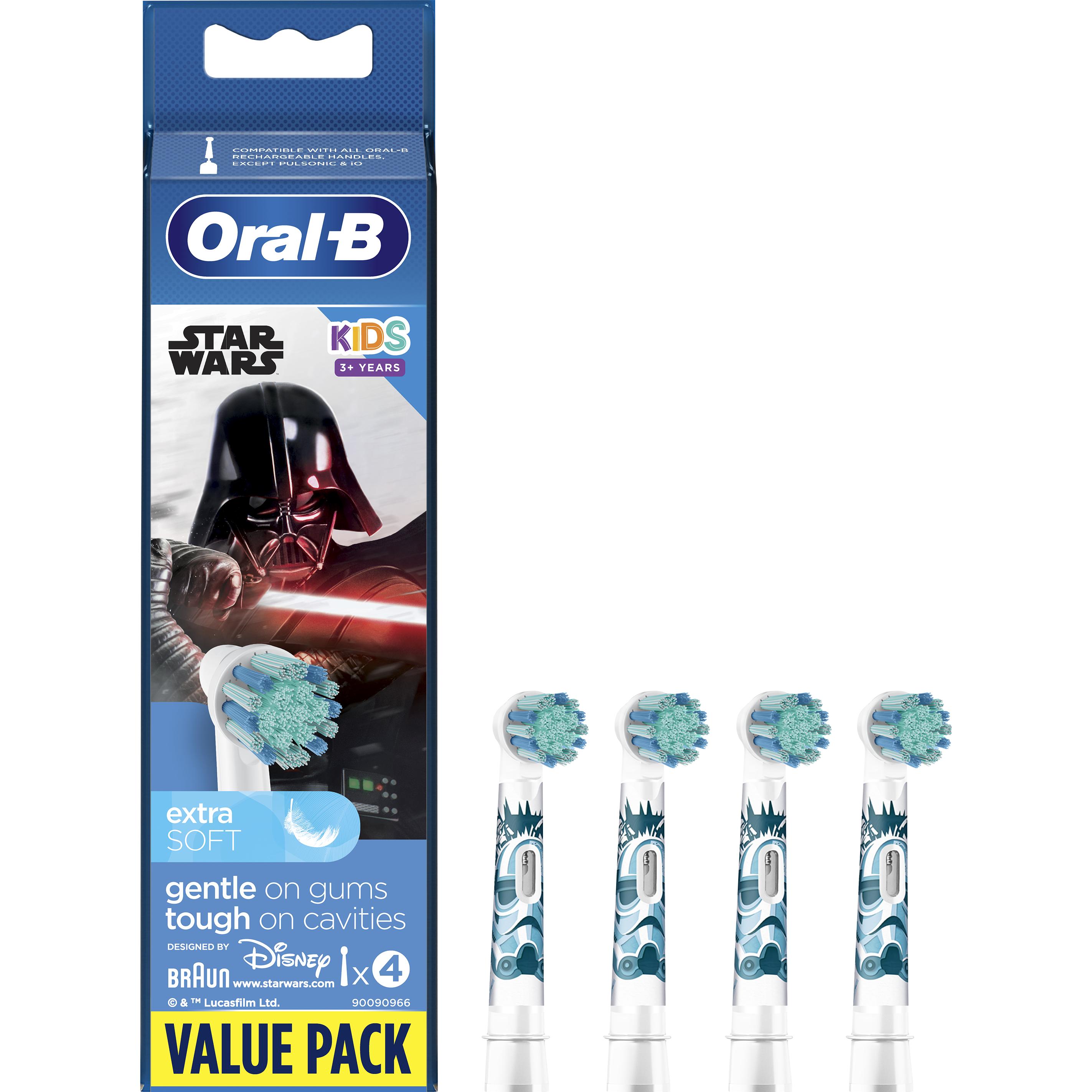 Braun, Testine per spazzolino, Aufsteckbürsten Kids StarWars 4er EB10-4S (4 x)