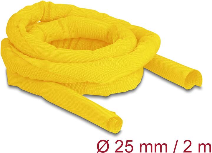 Produktbild Delock Kabelschlauch selbstschliessend 2 m x 25 mm Gelb (Kabelschlauch, 200 cm)