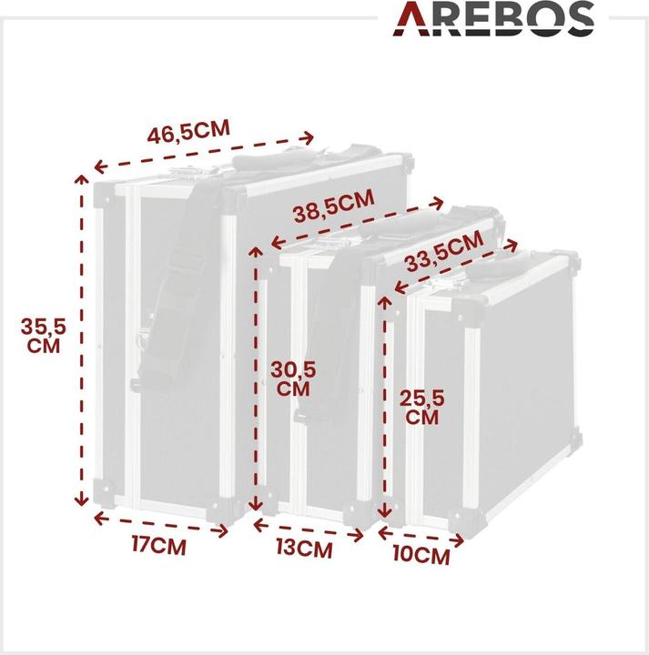 Immagine prodotto Arebos Custodia in alluminio (50 l)