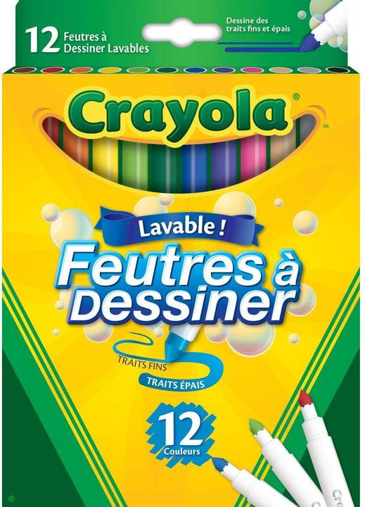 Image du produit Crayola Marqueur avec Super-Point (Multi, 12 x)