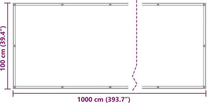 Actual product image vidaXL Balkonsichtschutz (1000 cm)
