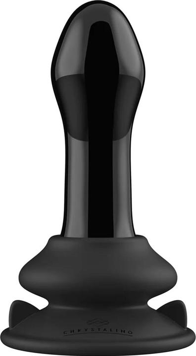Produktbild Shots Pluggy - Glass Vibrator - With Suction Cup and Remote - Rechargeable - 10 Speed