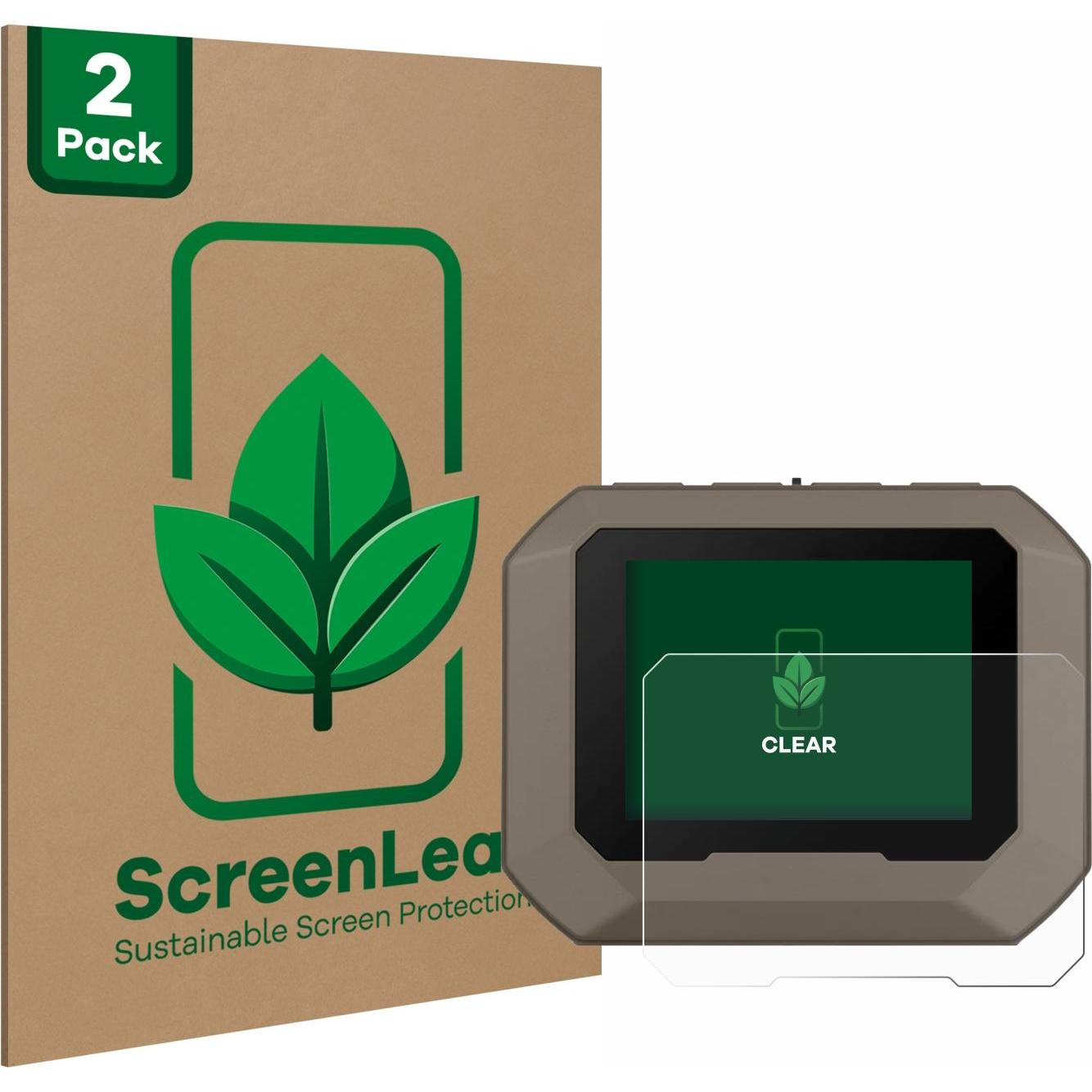 ScreenLeaf Schutzfolie nachhaltiger Displayschutz Displayschutzfolie Folie Klar Transparent, Smartwatch Schutzfolie, Tra...