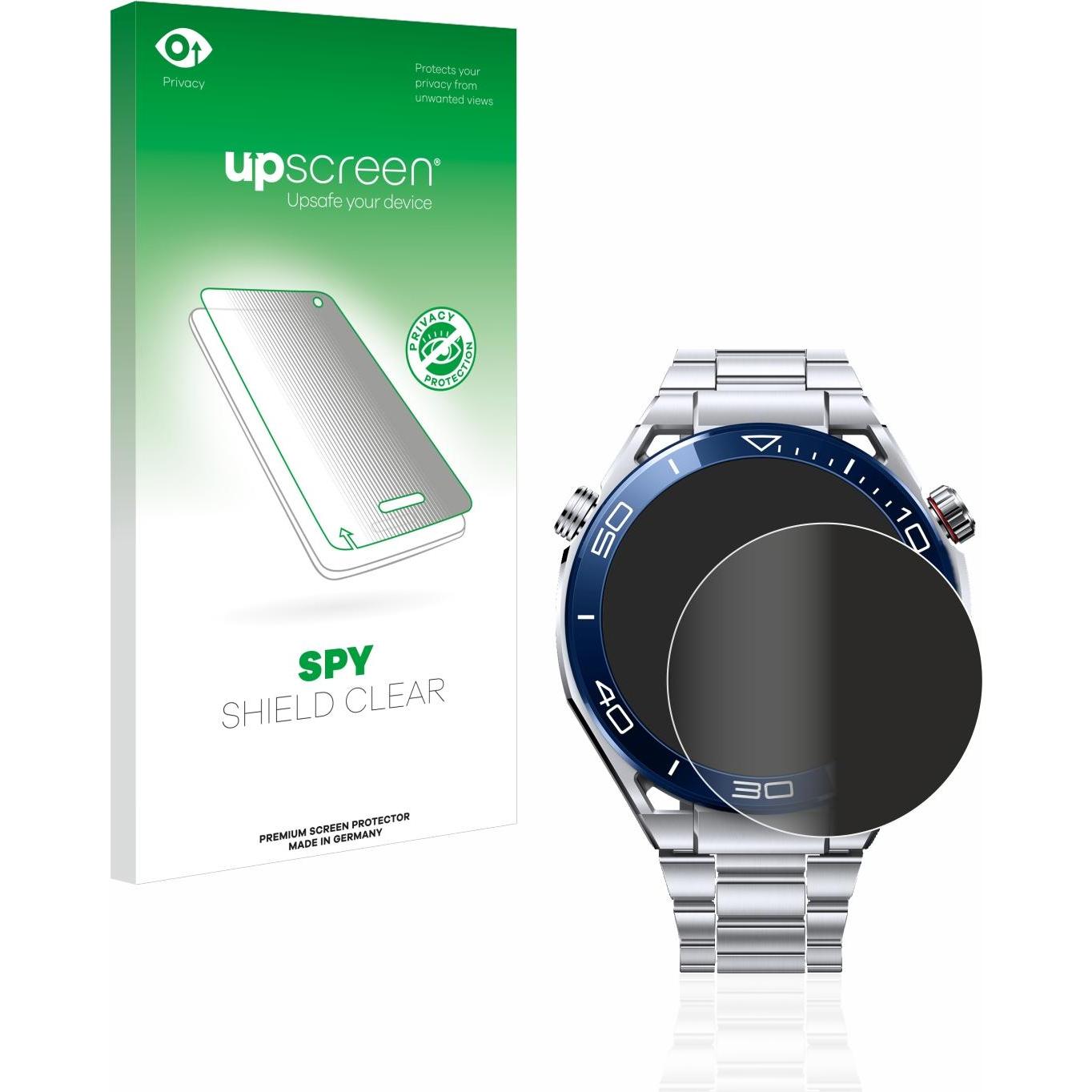 upscreen Spy Shield Blickschutzfolie, Smartwatch Schutzfolie, Transparent