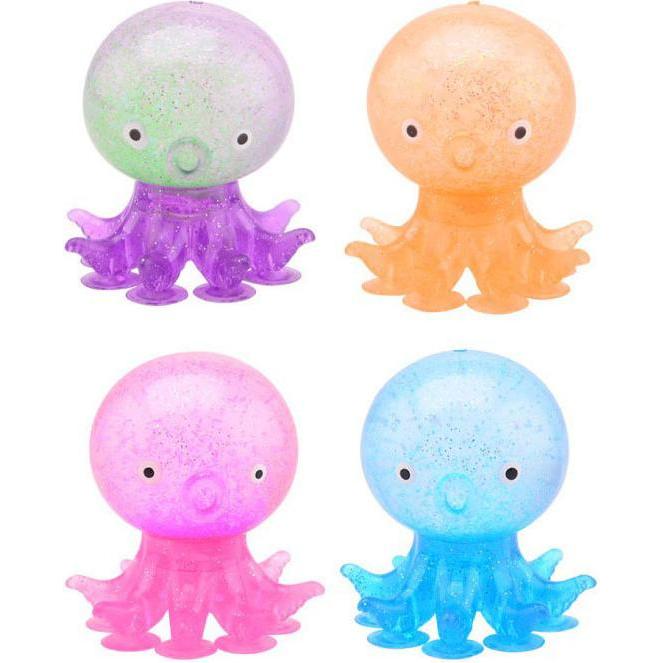 Johntoy Oktopus-Stressball mit Saugnäpfen