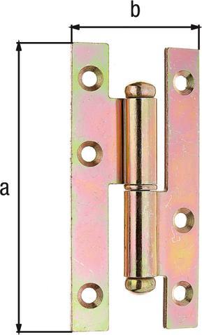 Actual product image GAH Alberts Lift-out Hinge Left 95 x 45 mm