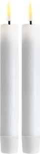 Deluxe Homeart Bougie LED 2 pièces - Blanc 15 cm (2 x)
